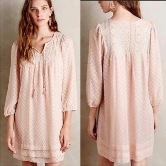 Anthropology One September Anwen Puff Sleeve dress small - Picture 6 of 9